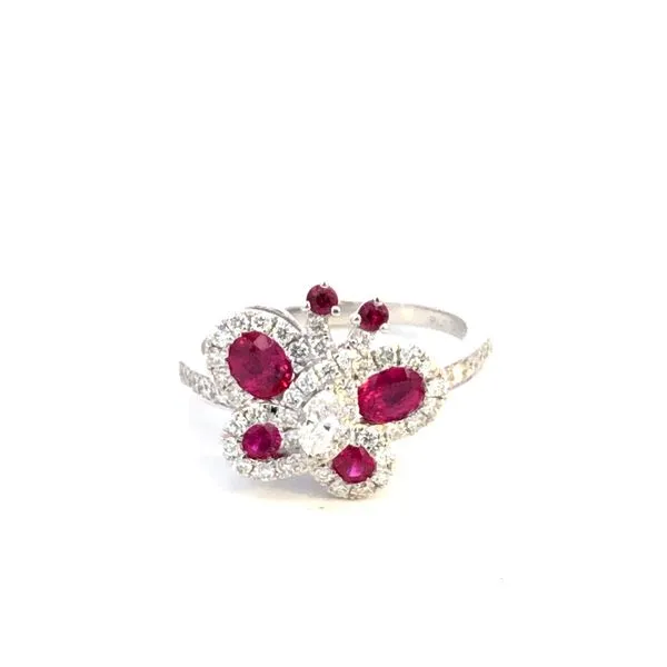 14KW Ruby and Diamond Butterfly Ring Kiefer Jewelers Lutz, FL
