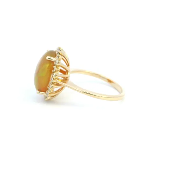 14K Diamond and Opal Ring Image 4 Kiefer Jewelers Lutz, FL