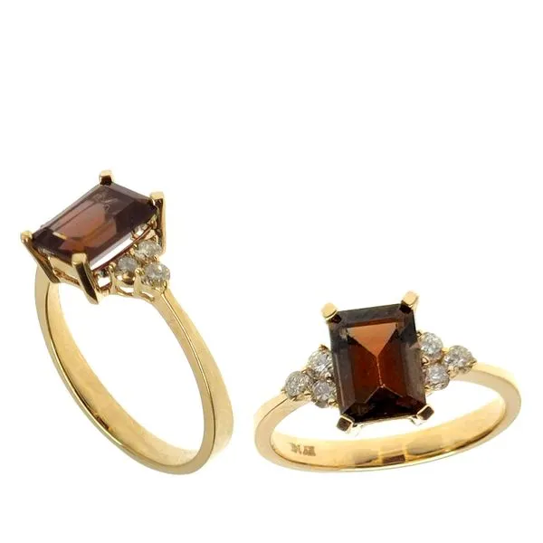 14K Diamond and Garnet Ring Kiefer Jewelers Lutz, FL