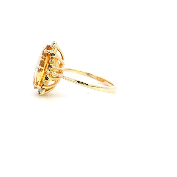 14K Diamond and Citrine Ring Image 4 Kiefer Jewelers Lutz, FL