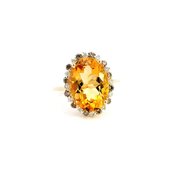 14K Diamond and Citrine Ring Kiefer Jewelers Lutz, FL