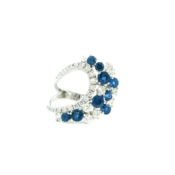 14KW Sapphire and Diamond 