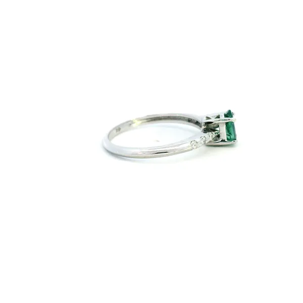 14KW Alexandrite and Diamond Ring Image 3 Kiefer Jewelers Lutz, FL