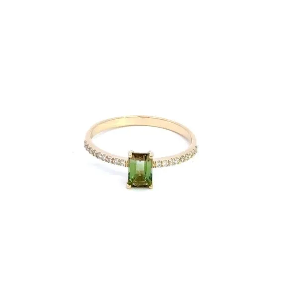 14K Diamond and Watermelon Tourmaline Ring Kiefer Jewelers Lutz, FL