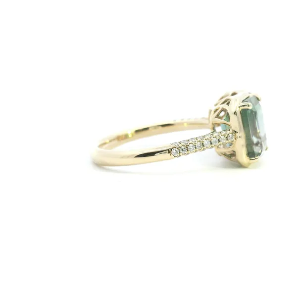 18KY Calabar Tourmaline and Diamond Ring Image 3 Kiefer Jewelers Lutz, FL
