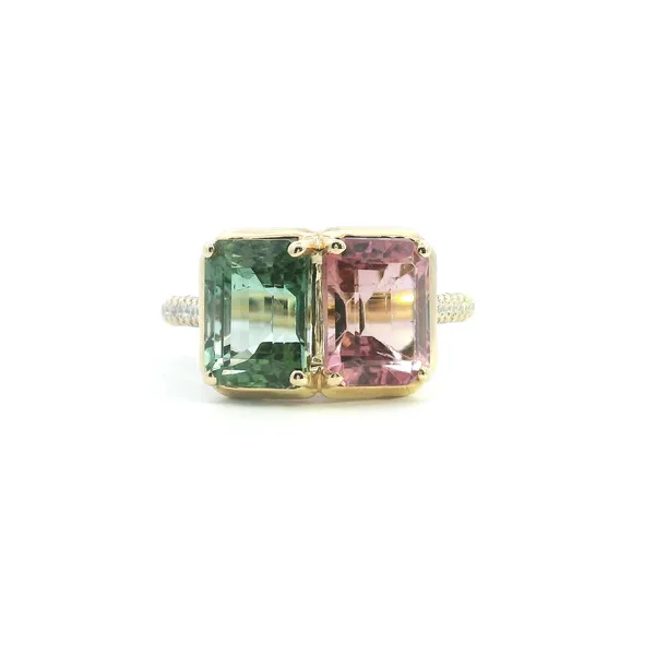 18KY Calabar Tourmaline and Diamond Ring Kiefer Jewelers Lutz, FL
