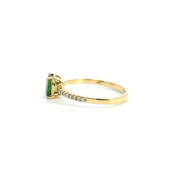 14KY Diamond and Watermelon Tourmaline Ring Image 4 Kiefer Jewelers Lutz, FL