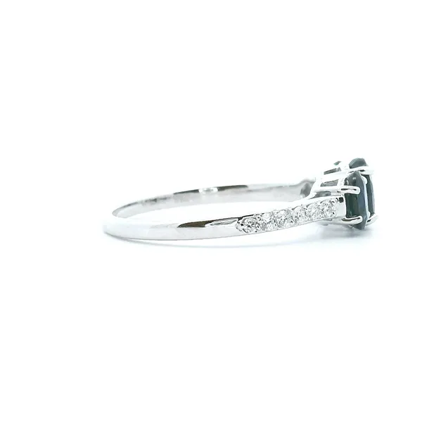 10KW Sapphire and Diamond Three Stone Ring Image 3 Kiefer Jewelers Lutz, FL