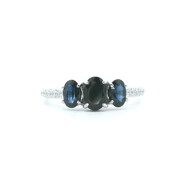 10KW Sapphire and Diamond Three Stone Ring Kiefer Jewelers Lutz, FL
