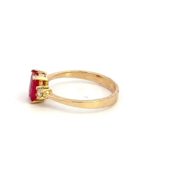 14K Diamond and Ruby Ring Image 3 Kiefer Jewelers Lutz, FL