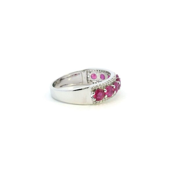14KW Ruby and Diamond Fashion Ring Image 3 Kiefer Jewelers Lutz, FL