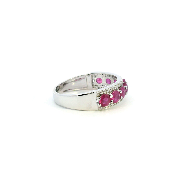 14KW Ruby and Diamond Fashion Ring Image 3 Kiefer Jewelers Lutz, FL