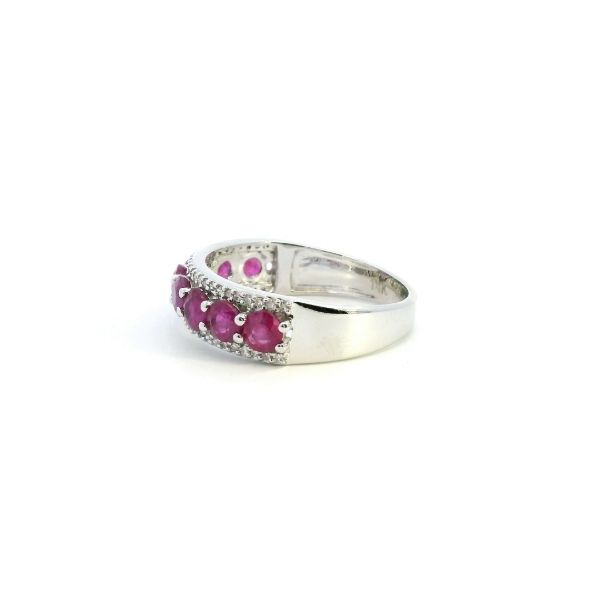 14KW Ruby and Diamond Fashion Ring Image 4 Kiefer Jewelers Lutz, FL
