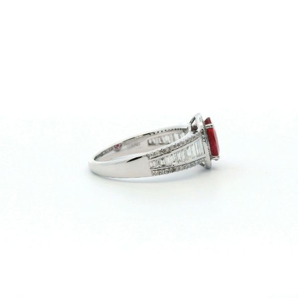 Estate 14KW Ruby and Diamond Fashion Ring Image 3 Kiefer Jewelers Lutz, FL
