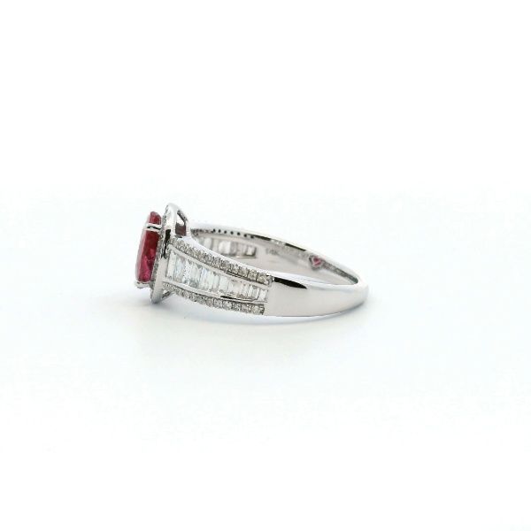 Estate 14KW Ruby and Diamond Fashion Ring Image 4 Kiefer Jewelers Lutz, FL
