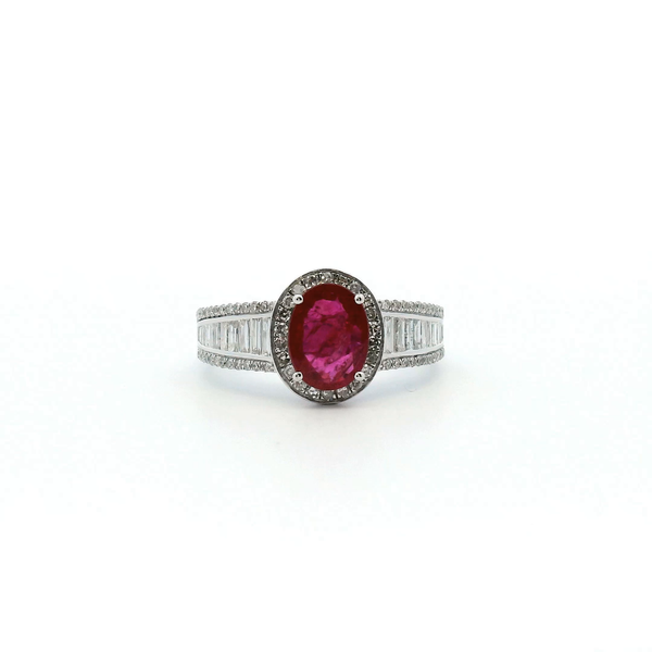 Estate 14KW Ruby and Diamond Fashion Ring Kiefer Jewelers Lutz, FL