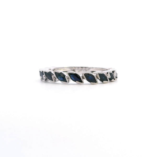 14KW Marquise Sapphire Stackable Band Kiefer Jewelers Lutz, FL