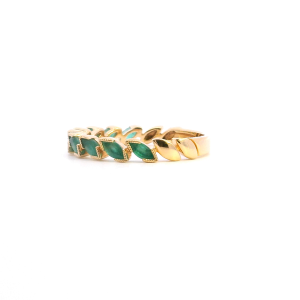 14KY Marquise Emerald Stackable Band Image 3 Kiefer Jewelers Lutz, FL
