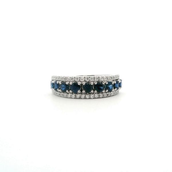 14KW Sapphire and Diamond Fashion Band Kiefer Jewelers Lutz, FL