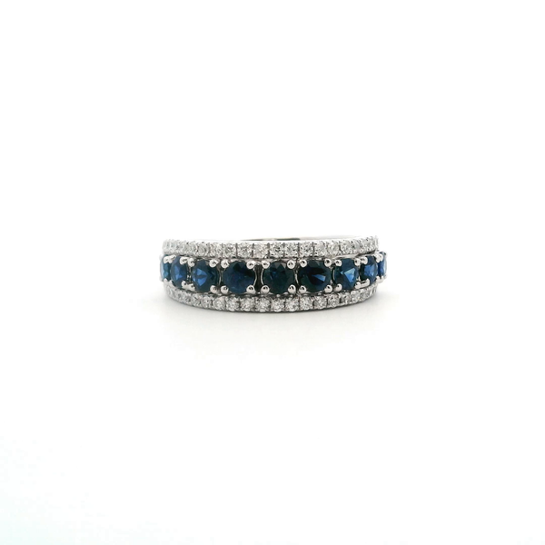 14KW Sapphire and Diamond Fashion Band Kiefer Jewelers Lutz, FL