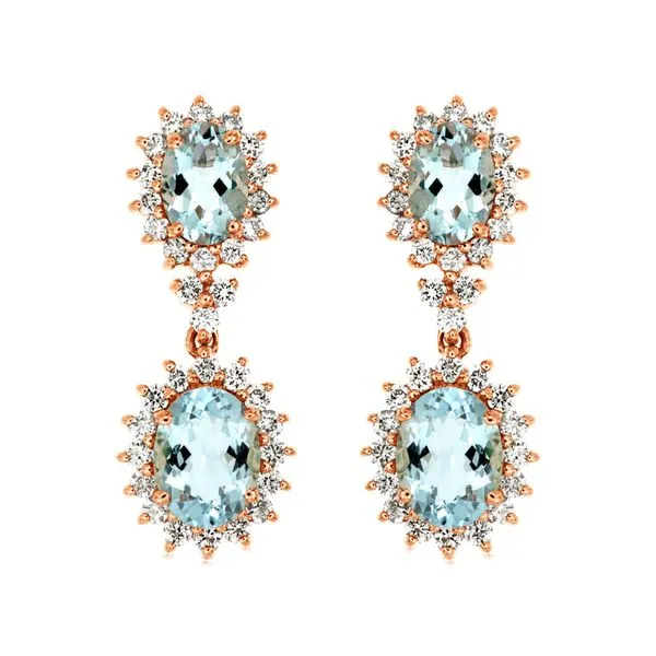 Aquamarine & Diamond Earrings Kiefer Jewelers Lutz, FL