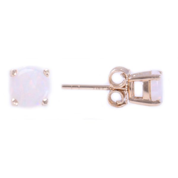 14K Opal 5mm Stud Earrings Kiefer Jewelers Lutz, FL