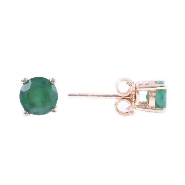 14K Emerald 5mm Stud Earrings Kiefer Jewelers Lutz, FL