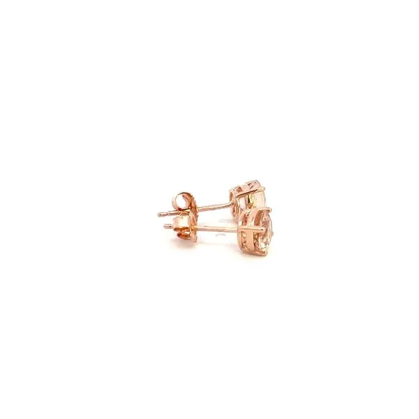 14K Morganite Stud Earrings Image 2 Kiefer Jewelers Lutz, FL