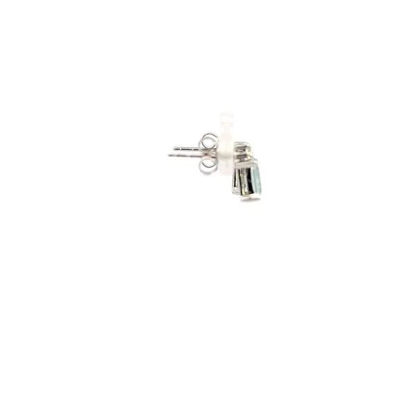 14K Aquamarine & Diamond Earrings Image 4 Kiefer Jewelers Lutz, FL