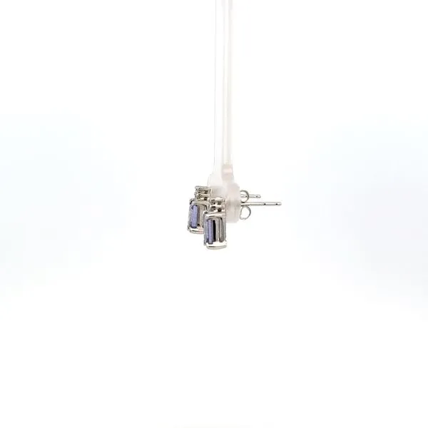 14KW Tanz & Dia Stud Earrings Image 4 Kiefer Jewelers Lutz, FL