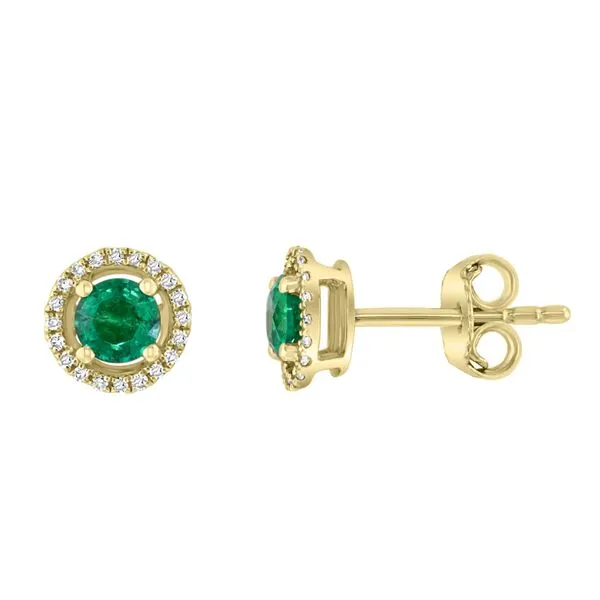14K Emerald & Diamond Earrings Kiefer Jewelers Lutz, FL