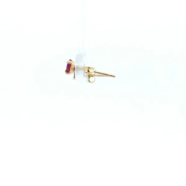 14KY Ruby Martini Set Stud Earrings Image 3 Kiefer Jewelers Lutz, FL