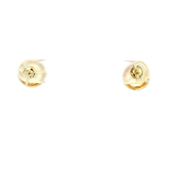 14KY Citrine and Diamond Halo Stud Earrings Image 4 Kiefer Jewelers Lutz, FL