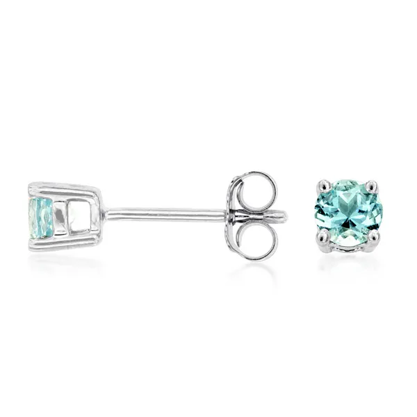 14KW 0.50CTW Aquamarine Stud Earrings Kiefer Jewelers Lutz, FL