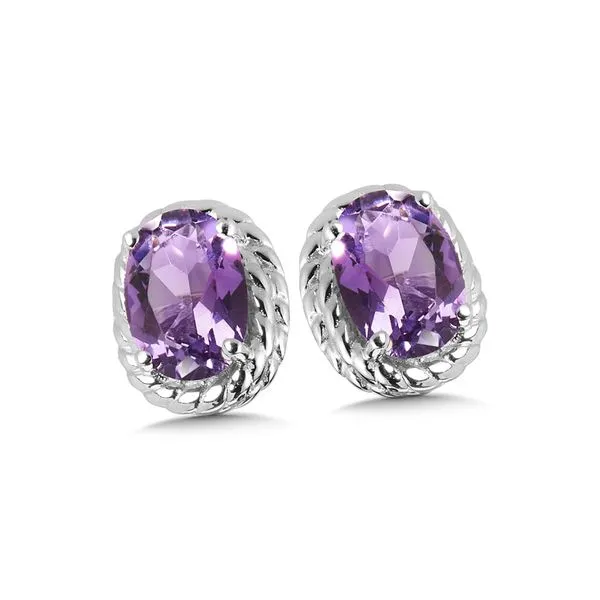 Sterling Silver Amethyst Stud Earrings Kiefer Jewelers Lutz, FL
