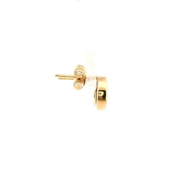 14KY Doublet Opal Round Stud Earrings Image 3 Kiefer Jewelers Lutz, FL