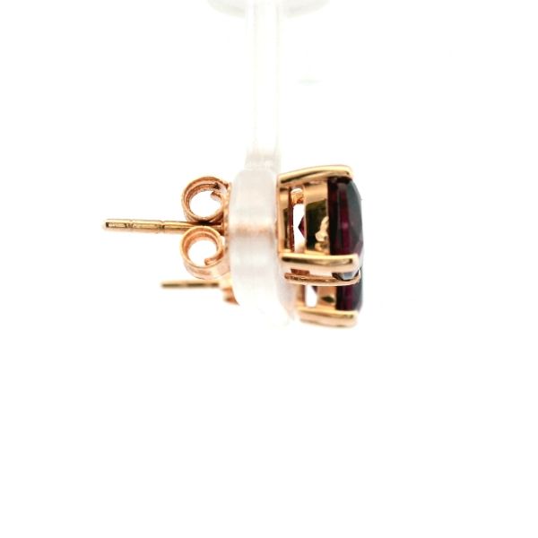 14KR Rhodolite Garnet Stud Earrings Image 3 Kiefer Jewelers Lutz, FL