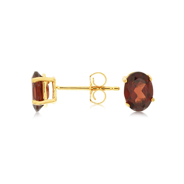 14KY Oval Garnet Stud Earrings Kiefer Jewelers Lutz, FL
