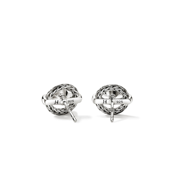 SS Icon Swiss Blue Topaz Stud Earrings by John Hardy Image 3 Kiefer Jewelers Lutz, FL