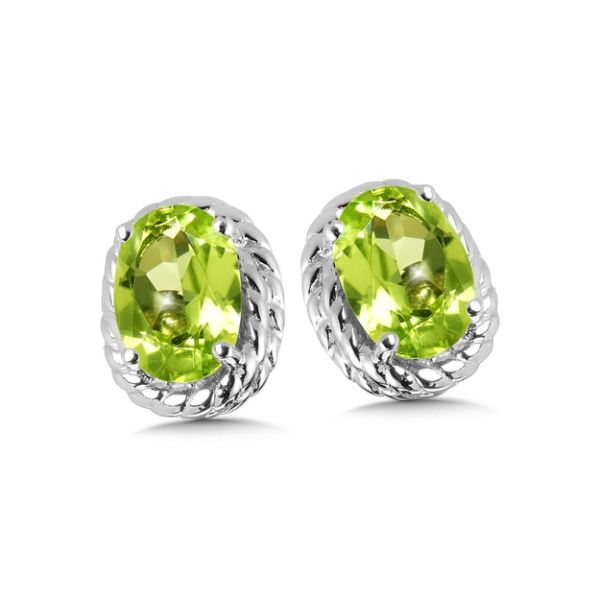 Sterling Silver Peridot Stud Earrings Kiefer Jewelers Lutz, FL