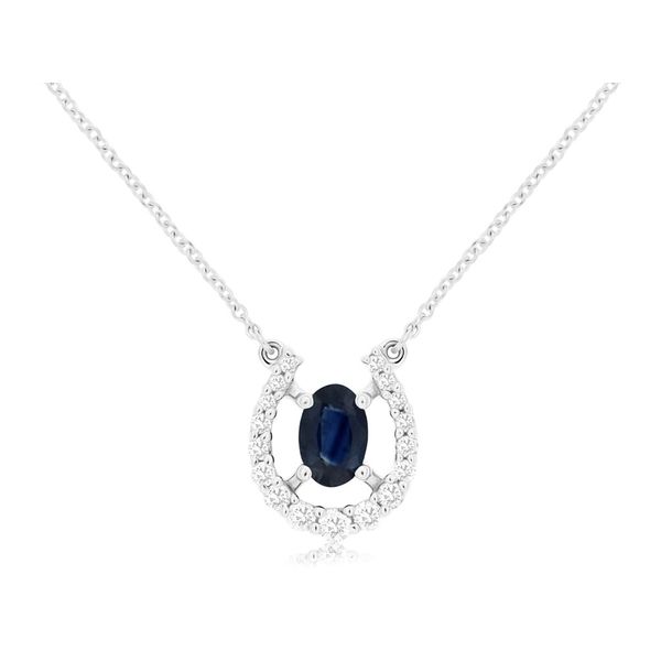 Sapphire and Diamond Necklace Kiefer Jewelers Lutz, FL