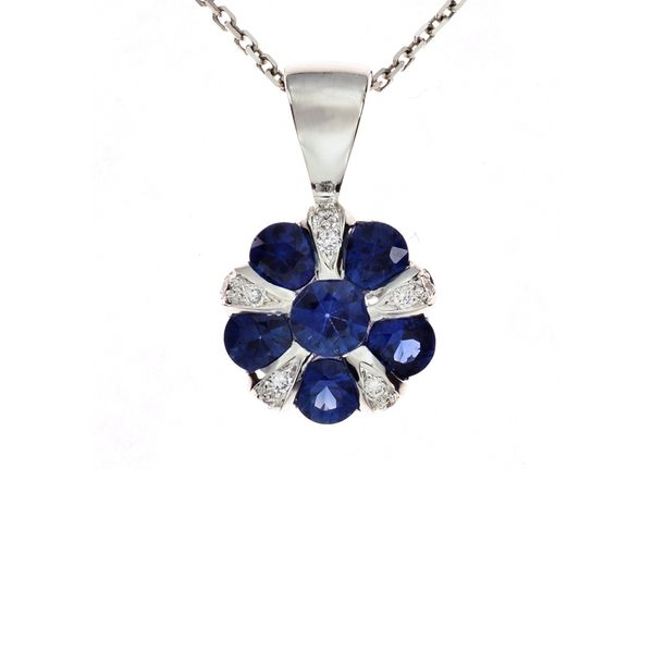 Sapphire & Diamond Pendant Kiefer Jewelers Lutz, FL