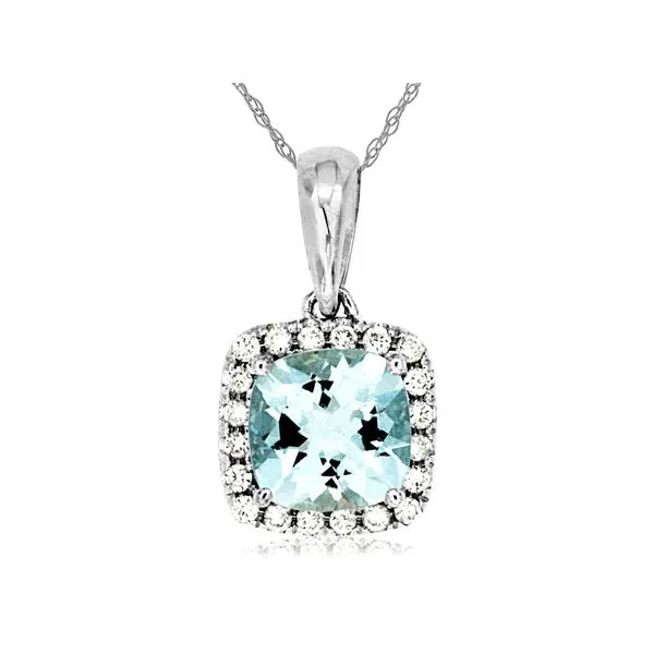 Aquamrine & Diamond Pendant Kiefer Jewelers Lutz, FL