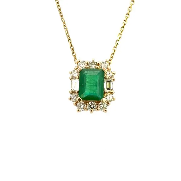14K Diamond and Emerald Pendant Kiefer Jewelers Lutz, FL