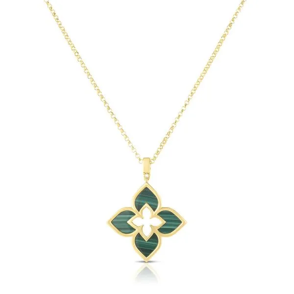 Roberto Coin 18K Venetian Princess Malachite Pendant Kiefer Jewelers Lutz, FL