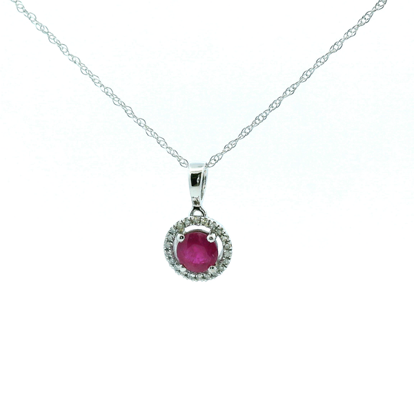 14K Sapphire & Diamond Pendant Kiefer Jewelers Lutz, FL