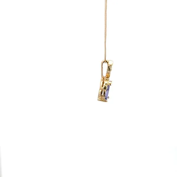 14K Tanzanite & Diamond Necklace Image 2 Kiefer Jewelers Lutz, FL