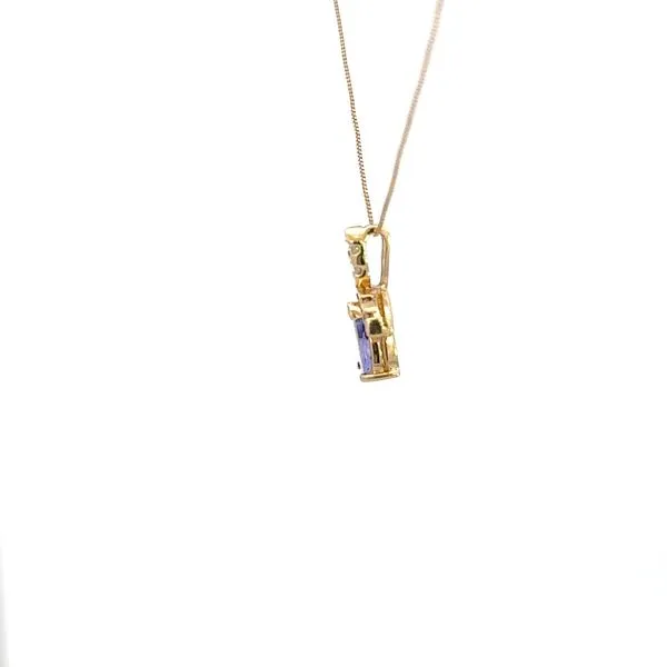 14K Tanzanite & Diamond Necklace Image 3 Kiefer Jewelers Lutz, FL