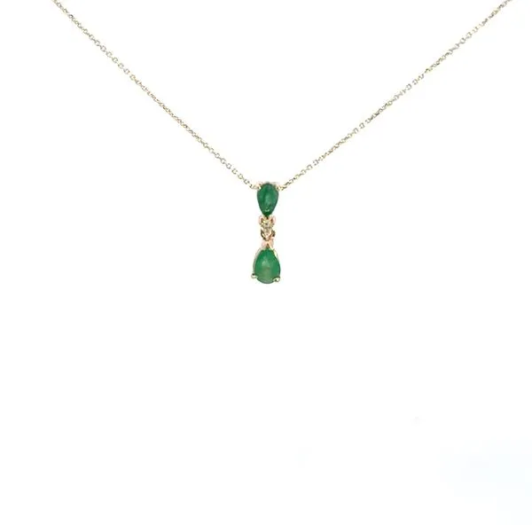 14K Emerald & Diamond Necklace Kiefer Jewelers Lutz, FL