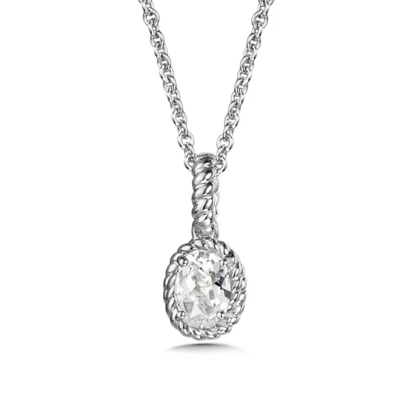 Sterling Silver Created White Sapphire Pendant Kiefer Jewelers Lutz, FL